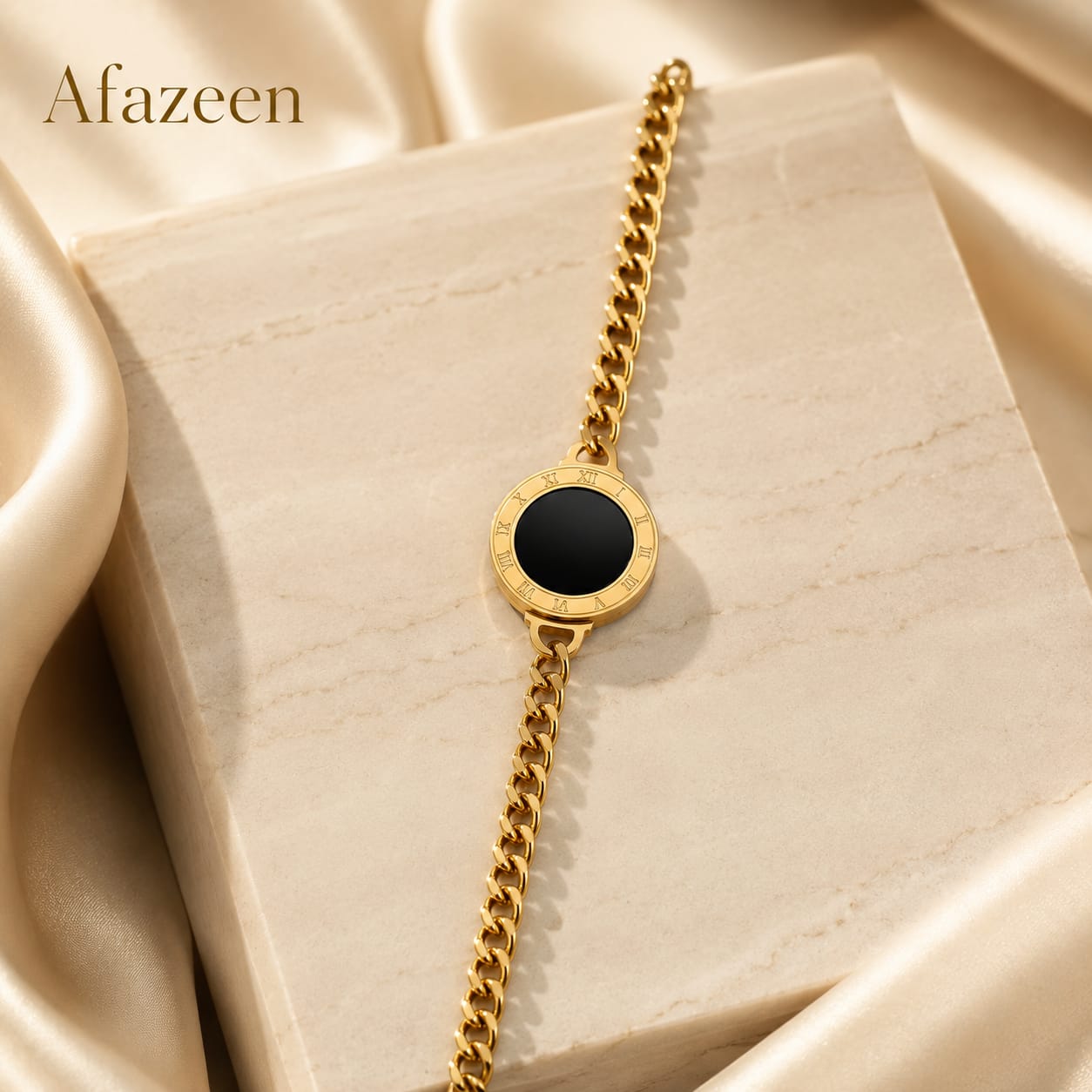AFAZEEN Luxe Roman Dial Bracelet