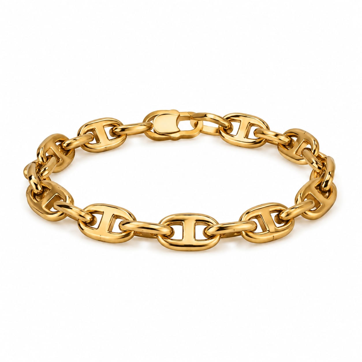 Afazeen Luxe Gold Link Chain Bracelet