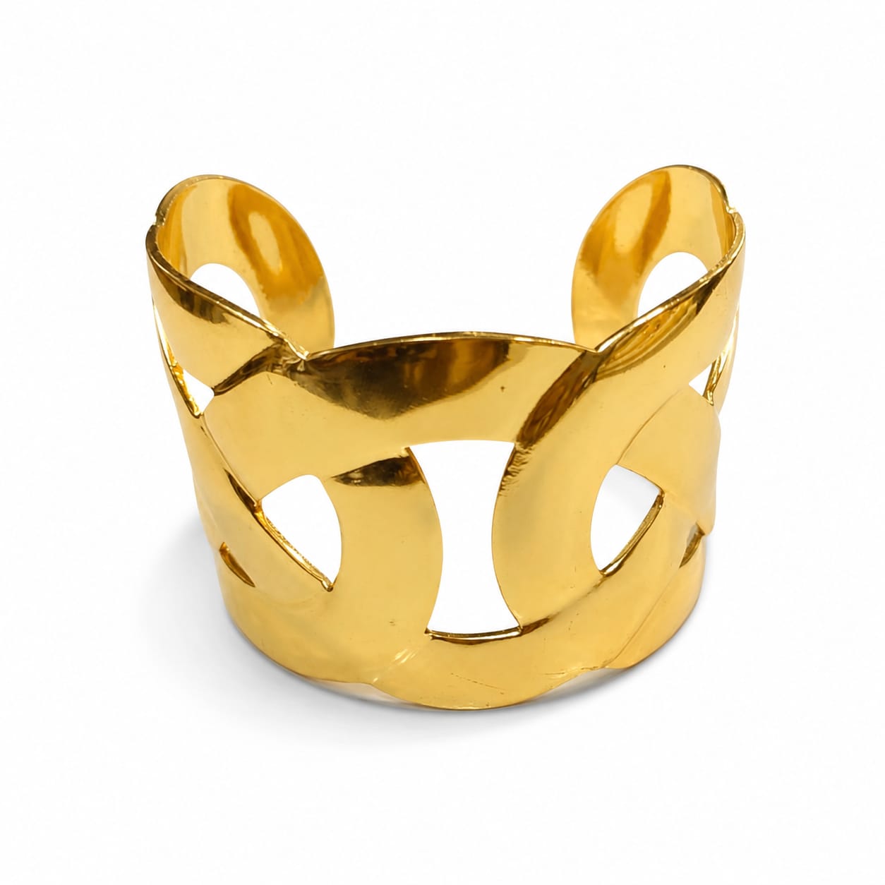 Geometric Gold Cuff Bracelet