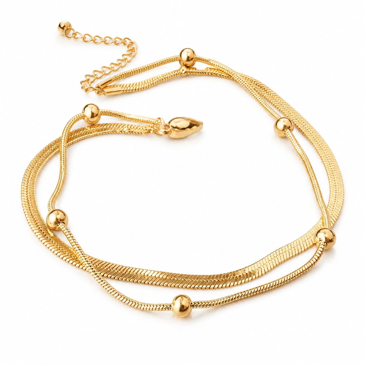 Double Layer Gold Bracelet