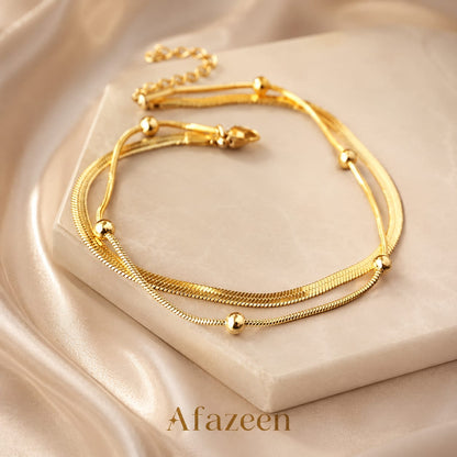 Double Layer Gold Bracelet